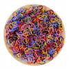 3200 Pcs Elastic Rubber Bands Small Hair Ties Hair Rubber Mini Hair Bands Hair Elastics Tiny Soft Holder Ponytails for Girls (Dark Multicolor) view 4
