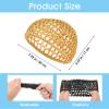 4 Pcs Hair Net for Sleeping, Comfortable Reusable Mesh Crochet Hair Net, Breathable Elastic Crochet Cap for Women Silk Press, (4 Colors) view 2