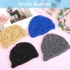 4 Pcs Hair Net for Sleeping, Comfortable Reusable Mesh Crochet Hair Net, Breathable Elastic Crochet Cap for Women Silk Press, (4 Colors) view 4