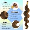 YWIGS Body Wave Bulk Human Hair for Braiding Human Braiding Hair for Boho Braids 50G No Weft Virgin Human Hair #4/30 20inch view 3