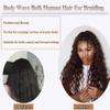 YWIGS Body Wave Bulk Human Hair for Braiding Human Braiding Hair for Boho Braids 50G No Weft Virgin Human Hair #4/30 20inch view 4