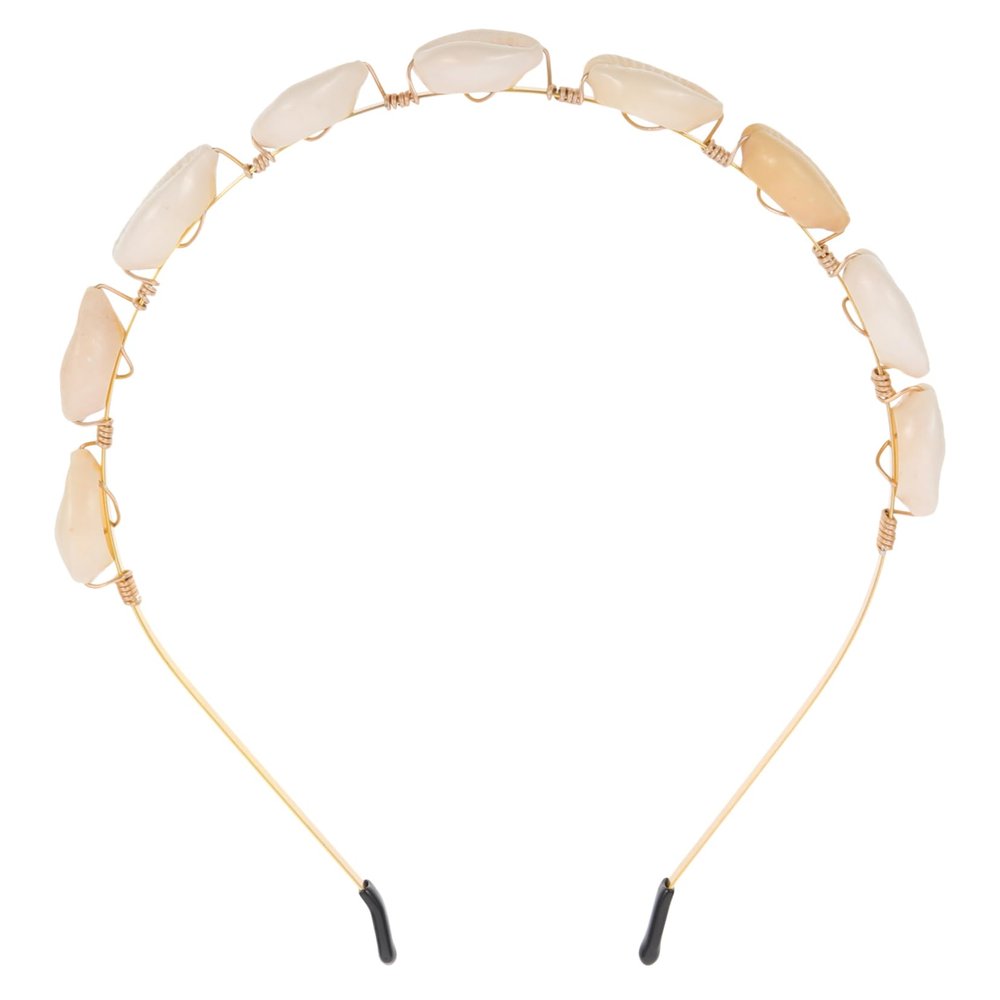 HAKIDZEL 1Pc Cowrie Shell Headband for Women Chic Beach Fashion Hair Accessory Stylish Headwear for Delicate Design for Holidays and Special Occasions