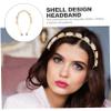 HAKIDZEL 1Pc Cowrie Shell Headband for Women Chic Beach Fashion Hair Accessory Stylish Headwear for Delicate Design for Holidays and Special Occasions view 2