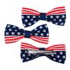 3Pcs 4th of July Hair Bows for Girls,American Flag Hair Accessories Patriotic Hair Bows Hairgrips Fourth of July Red White Blue Hair Clips for Women view 1