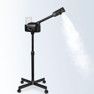 Professional Facial Steamer, Black Facial Steamer Upgrade PTC Heating, Esthetician Steamer Hot Mist Face Steamer for Salon Spa Beauty