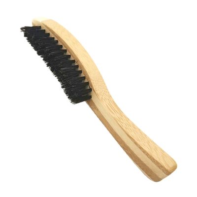 DEARMAMY Long Handle Wood Beard Brush Portable Grooming Tool for Beard Care Practical Design for Home Barber Shop Use Durable Hair Cleaning Accessory for Men