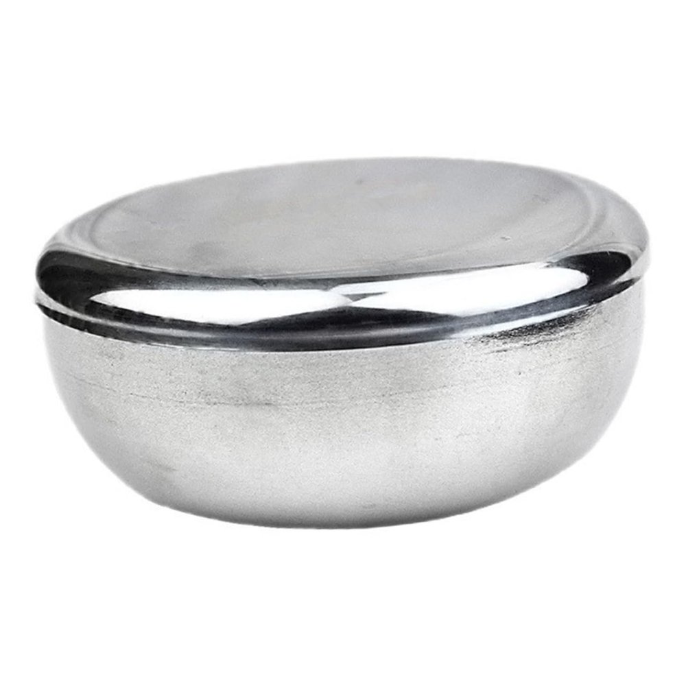 DEARMAMY Razor Accessory Kit Men's Shaving Bowl Stainless Steel Shaving Mug Shave Brushes for Men