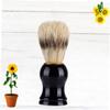 DEARMAMY Natural Boar Bristle Beard Brush for Men Soft Bristles Styling Cleaning Brush for Shaving and Grooming for Home and Travel view 3