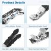3-Piece Angled Nail Clipper Set, 2 Arched Wide Mouth Clippers with Nail File, Thick Toenail Cutter for Seniors view 3