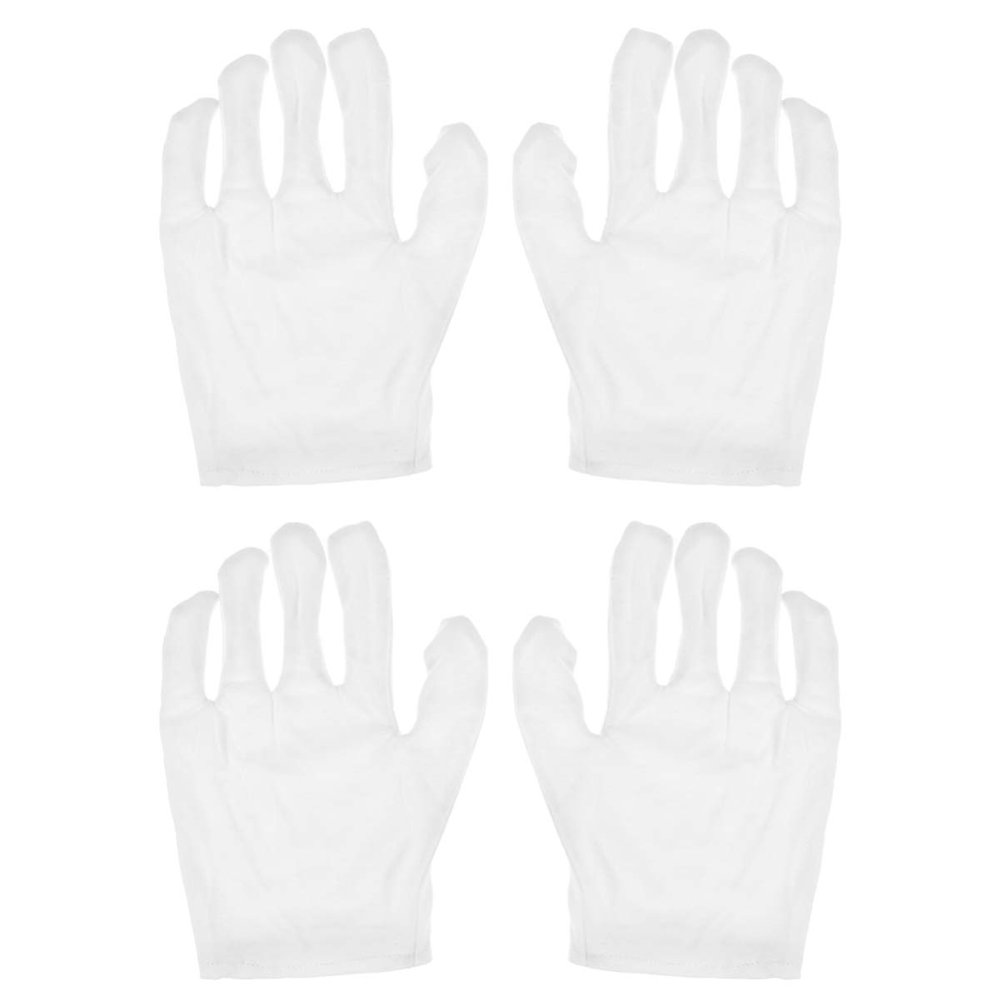 HAKIDZEL 2 Pairs of Cotton Bamboo Charcoal Moisturizing Spa Gloves Hydrating Exfoliating Mittens for Beauty Care for Dry Skin Treatment and Spa