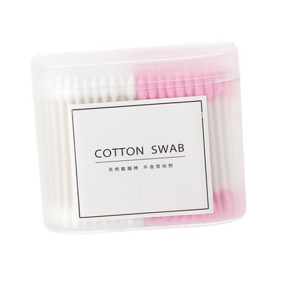 NOLITOY 2packs Double-ended Cotton Swabs Stick Cotton Tipped Applicators Makeup Tool for Beauty Accessories