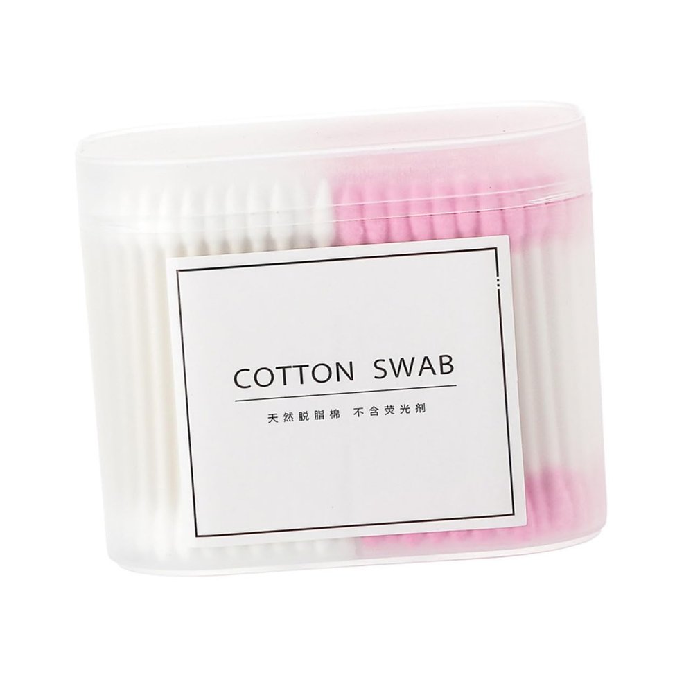 NOLITOY 2packs Double-ended Cotton Swabs Stick Cotton Tipped Applicators Makeup Tool for Beauty Accessories
