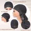 PREMPO Curly Headband Wig for Women, 20 Inch Wear and Go Glueless Wigs Deep Wave Wig Half Wig As Human Hair with 1 Headband, 180% Density Synthetic Wigs None Lace Front (Black) view 3
