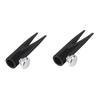 Ipetboom 2pcs Single Hole Eyebrow Pencil Sharpener Lightweight Aluminium Alloy Makeup Tool for Brow Pencils and Eyeliners Dual-Sided Slot Portable and for Travel and Office Use view 1