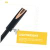 Ipetboom 2pcs Single Hole Eyebrow Pencil Sharpener Lightweight Aluminium Alloy Makeup Tool for Brow Pencils and Eyeliners Dual-Sided Slot Portable and for Travel and Office Use view 4