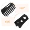 TOVINANNA Stainless Steel Folding Beard Comb Portable Travel Size Comb for Men Anti-Static Fine Tooth Beard Shaping Tool Grooming Accessory view 3