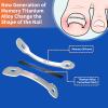 5 Sizes, 10 Pcs - Ingrown Toenail Treatment Kit, Titanium Alloy Ingrown Toenail Removal Kit, Nails Corrector Tool & Remover Strips - Ingrown Toe Nail Quick Relief(0.51/0.59/0.67/0.7/0.74 inches) view 3