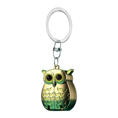 2025 Owl Keychain Nail Clipper - German Stainless Steel Foldable Mini Nail Clippers for Manicure & Pedicure, 2-in-1 Portable Travel Nail Cutter with Built-in Nail File (A)