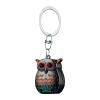 2025 Owl Keychain Nail Clipper - German Stainless Steel Foldable Mini Nail Clippers for Manicure & Pedicure, 2-in-1 Portable Travel Nail Cutter with Built-in Nail File (B) view 1