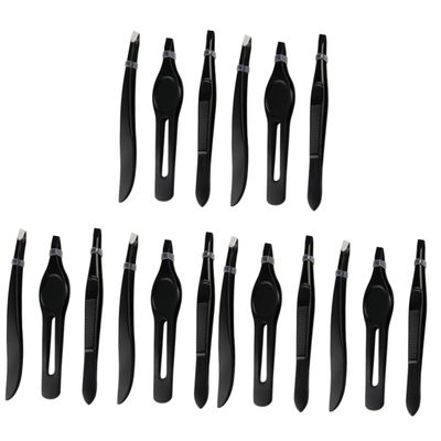 Beaupretty 3sets Stainless Steel Eyebrow Tweezers for Women Brow Kit Eyebrow Makeup Tool Mini Clip Tweezer for Travel