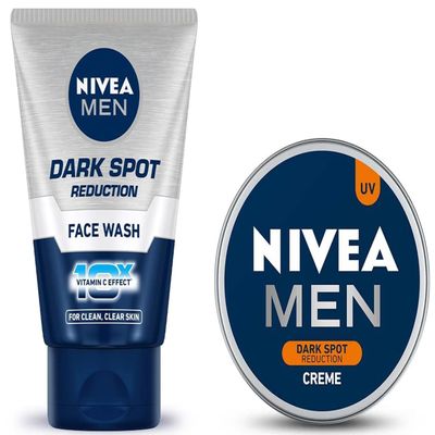 Dark Spots Reduction Face Care Set, Cream 75ml and Face Wash 100g for Men