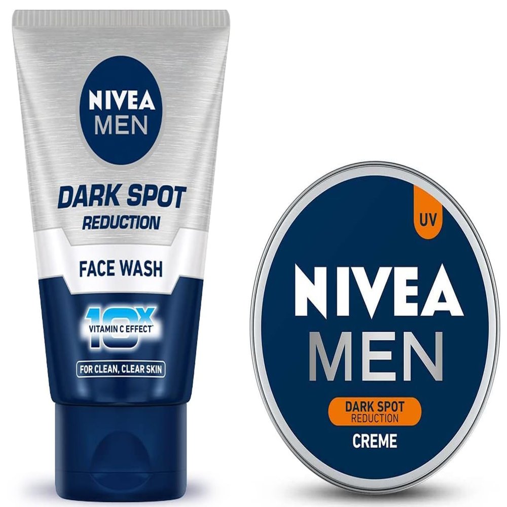 Dark Spots Reduction Face Care Set, Cream 75ml and Face Wash 100g for Men