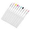 FOYTOKI 10pcs Makeup Brush Silicone Lip Brush Professional Makeup Tools Eyeshadow Applicator for Women view 1