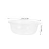 Amosfun Foot Bath Basin Transparent Wash Tub for Soaking Feet Bottle Cleaning Face Washing Stylish Capacity Home Kitchen Essential view 2