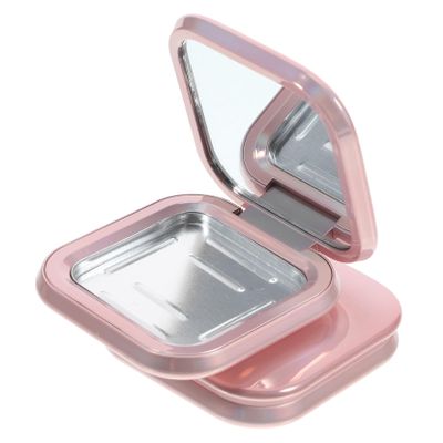WRITWAA 4-Piece Square Magnetic Makeup Containers Set Empty Eyeshadow Containers for Blush and Highlighter Compact Travel Case for Beauty Essentials