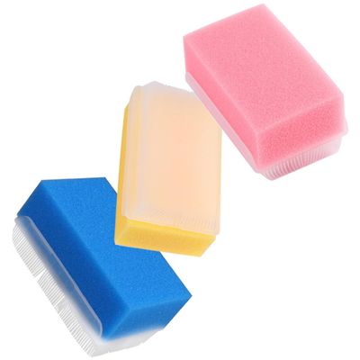 3Pcs Baby Sensory Massage Brush Set Soft Sponge for Newborn Bathing Infant Cleaning Supplies Suitable for Sensory Training and Early Education