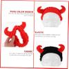 IWOWHERO 2pcs Beautiful Horn Headband Face Wash Headband for Women Elastic Hair Band view 2