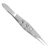 PACKOVE Alloy Steel Eyelid Tweezers Fine Tweezer Tongs for Meibomian Gland Expressor Eyelid Forceps for Women view 1