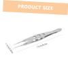 PACKOVE Alloy Steel Eyelid Tweezers Fine Tweezer Tongs for Meibomian Gland Expressor Eyelid Forceps for Women view 2