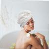 Beaupretty 2pcs Microfiber Hair Towel Wrap Super Absorbent Drying Turban for Long Thick Curly Hair Lightweight Soft for Women view 4