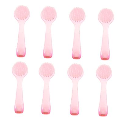 Baluue 8pcs Facial Cleaning Brush Gentle Pore Scrub Exfoliator for Skin Care Nail Face Brush Promotes Circulation and Absorption of Skincare Products