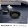 TOVINANNA Silicone Shaving Bowl for Men Lightweight Rubber Shave Cup Portable and Compact Mug for Home and Barber Use for Mixing Grooming Products and Travel view 3