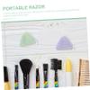 PartyKindom 2pcs Eyebrow Razor Portable Trimmer for Women Men Hair Trimmer Makeup Shaving Cutter Eyebrow Cutters for Travel view 3