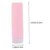 MUCKLILY 4Pcs Refillable Silicone Travel Bottles Set 3oz Leakproof Squeeze Containers for Shampoo Conditioner and Lotion for Travel Toiletries and Cosmetics view 2
