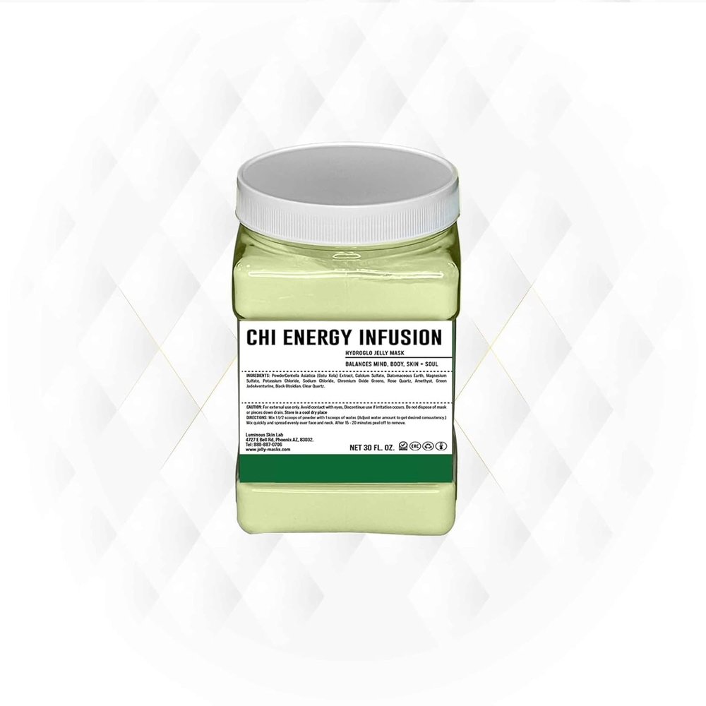 Chi Energy Infusion Jelly Mask - Professional Hydro Glo Peel Off Face Mask for Skin Hydration, Soothing & Glow - Suitable for All Skin Types, Vajafacial Jelly Mask | 12 Applications (30 Fl Oz)