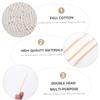Beaupretty 600pcs Organic Cotton Swabs Double-ended Makeup Tools Facial Pads Cotton Rounds view 3