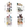 Acrylic Cosmetic Holder With 360 Rotation Large Capacity Makeup Storage Rack For Brushes Skincare Items Organiser view 4