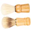 ELAYARD 2pcs Men Shaving Brush Wood Handle Bristles for Shaving Application for Beard Care Grooming and Styling Needs for Him view 1