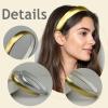 Gold Headband for Women Girls 0.79 Inches Satin Headband Cute Gold Headpiece DIY Hair Accessories view 2