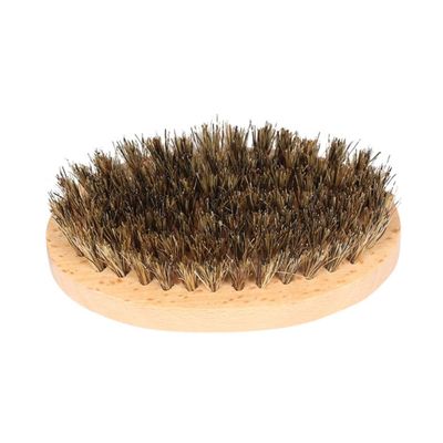 Beaupretty Men's Shaving Brush Bristle Beard Brush Boar Hair Beech Handle Natural