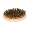 Beaupretty Men's Shaving Brush Bristle Beard Brush Boar Hair Beech Handle Natural view 1