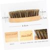 Beaupretty Men's Shaving Brush Bristle Beard Brush Boar Hair Beech Handle Natural view 2