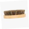 Beaupretty Men's Shaving Brush Bristle Beard Brush Boar Hair Beech Handle Natural view 4