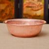 Hand-Hammered Copper Basin for Face Washing Foot Soak Portable Versatile Fire Bowl and Incinerator, for Camping and Picnics (Red,15") view 3