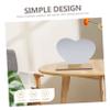 PartyKindom Irregular Shaped Desktop Makeup Mirror with Wooden Base Portable Acrylic Vanity Mirror for Bedroom Office and Dressing Table Present Choice for Fashion Lovers view 4