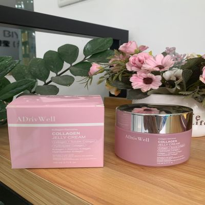 ADrivWell Collagen Jelly Cream,Korean Face Moisturizer with Niacinamide&Freeze-Dried Hydrolyzed Collagen,Glow Hydration & Anti-Aging Skincare for Fine Lines,& Dullness,24 Hour Hydration
